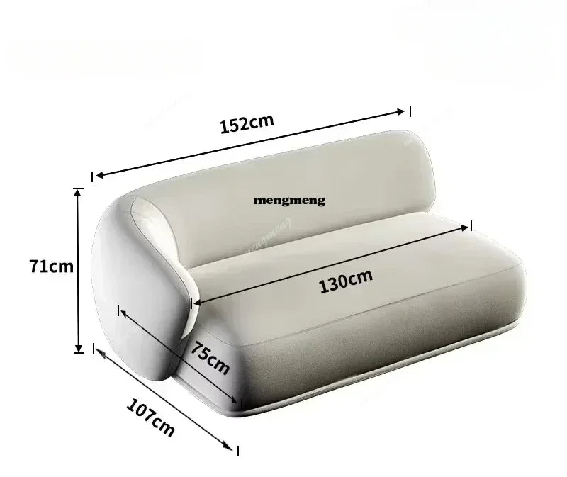 F150 Nordisches Minimalistisches Relaxsofa - Lazy Couch Bodensessel Luxus Lounge