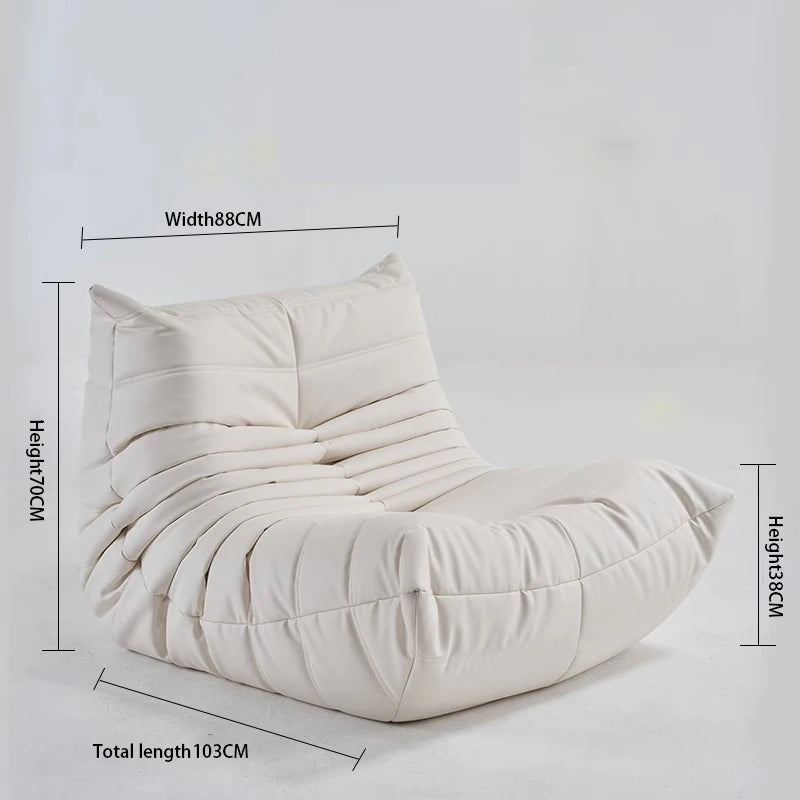 Caterpillar Lounge Sessel – Moderner Lazy Sofa für Balkon & Büro