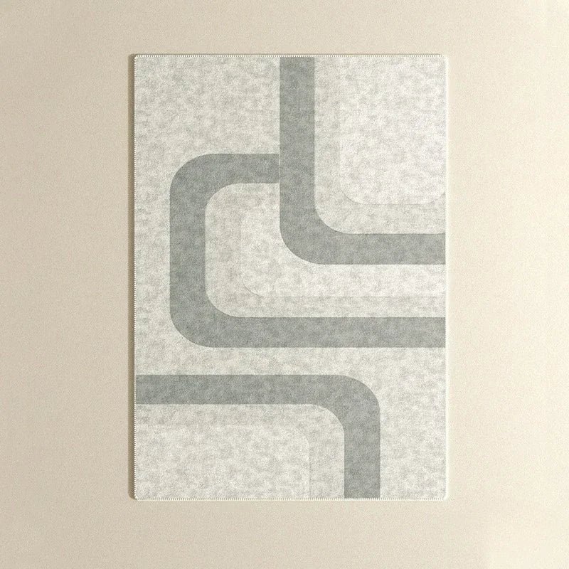 Beige Wohnzimmer Großflächen-Teppich