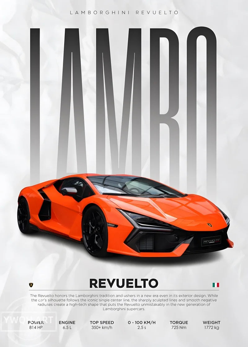 Berühmte Autos Poster - S14 F430 SF90 AMG GT R34 F40 Leinwand Wandkunst für Wohnzimmer