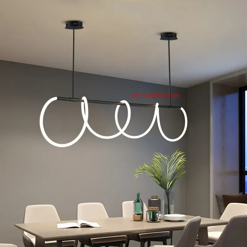 Nordischer LED Schlauch-Kronleuchter
