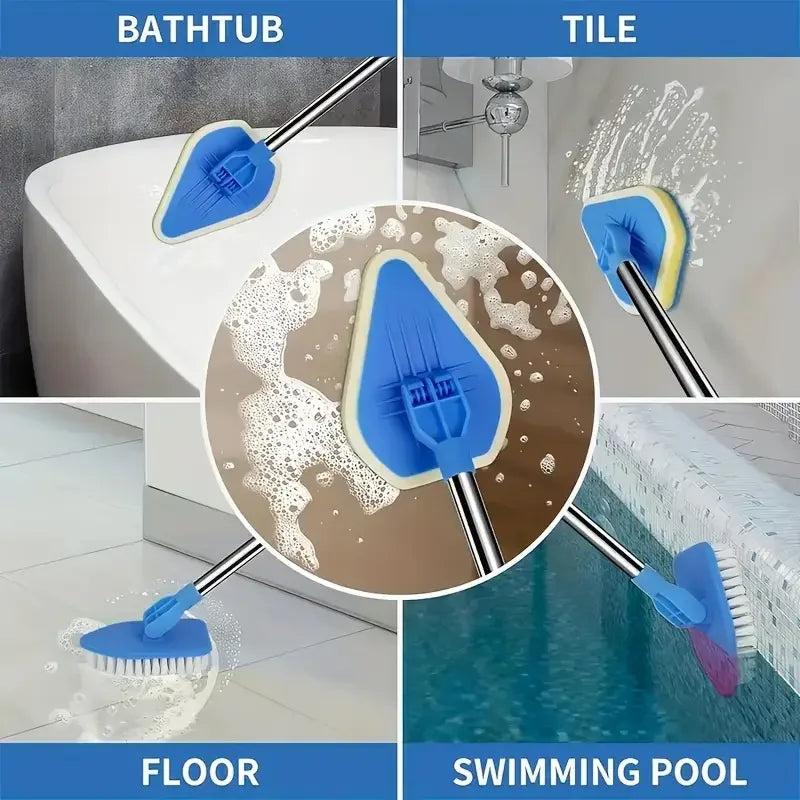 2-in-1 Ausziehbare Wannen- & Fliesenschrubber-Bürste
