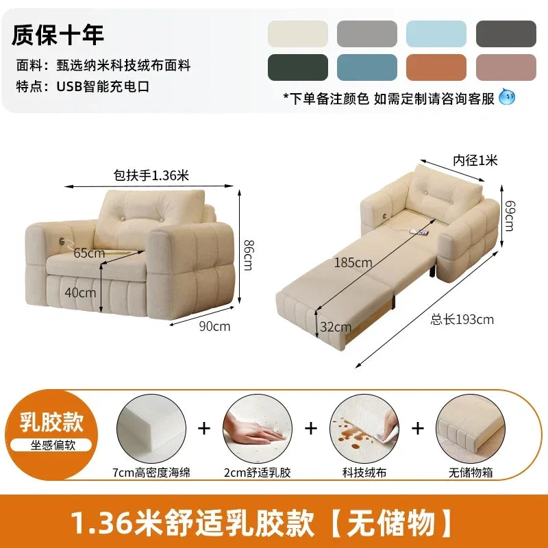 Elegantes Einzelsofa mit Armlehne - Europäisch Wasserdicht Modern für Bett und Apartment