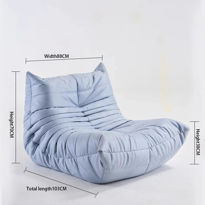 Caterpillar Lounge Sessel – Moderner Lazy Sofa für Balkon & Büro