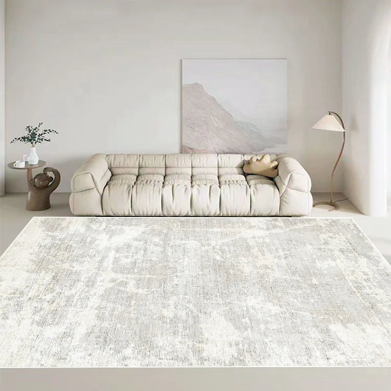 Luxus Wohnzimmer Teppich Grau - Moderner Flur Teppich waschbar für Schlafzimmer und Wohnbereich