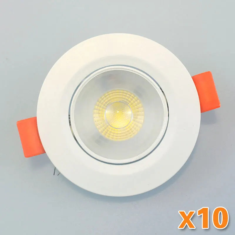 10er-Set LED Downlights 7W 9W Spotlights