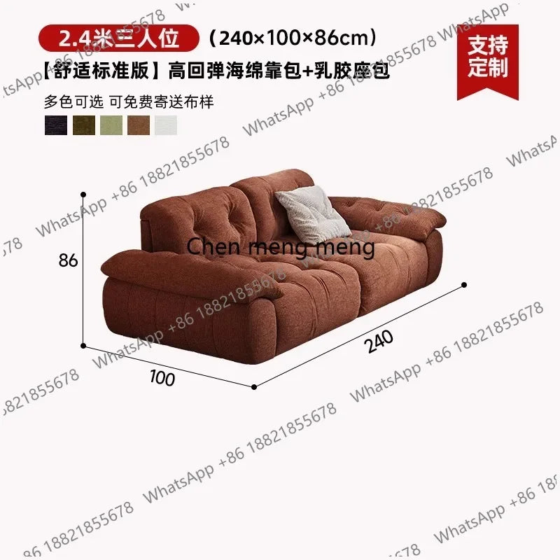 02M Design Loveseat Living Room Sofas Lounge Couch Create Filling Living Room Sofas Relaxing European Divano Postmodern Furnitur
