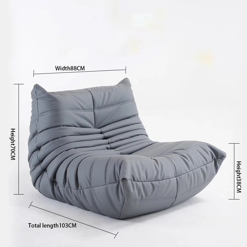 Caterpillar Lounge Sessel – Moderner Lazy Sofa für Balkon & Büro