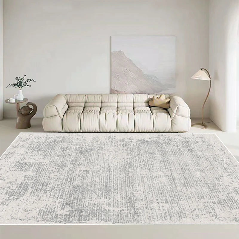 Luxus Wohnzimmer Teppich Grau - Moderner Flur Teppich waschbar für Schlafzimmer und Wohnbereich