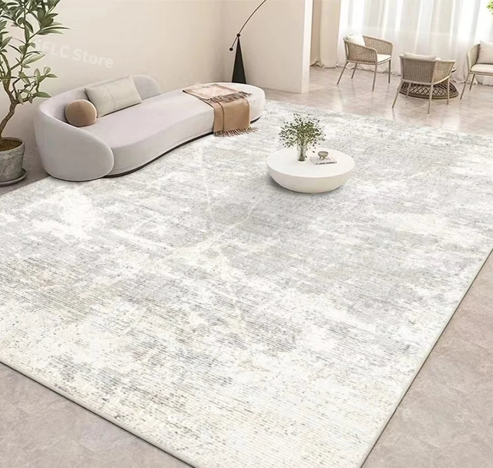 Minimalistischer Teppich Beige - Japanischer Stil für Wohnzimmer, Schlafzimmer und Garderobe