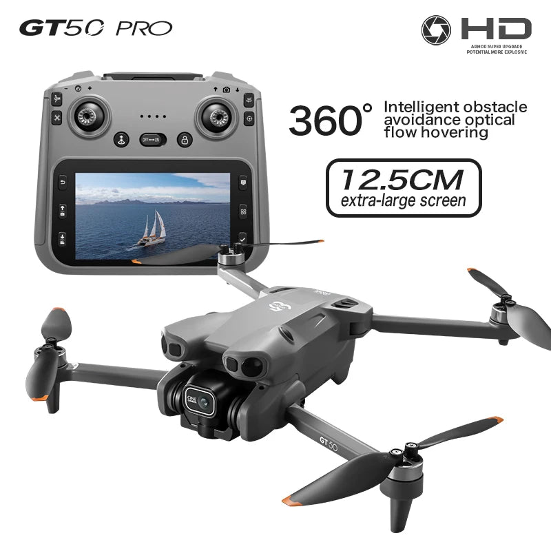 GT50 Luftaufnahme Drohne mit Hinderniserkennung - HD Brushless Quadcopter mit Fernbedienung
