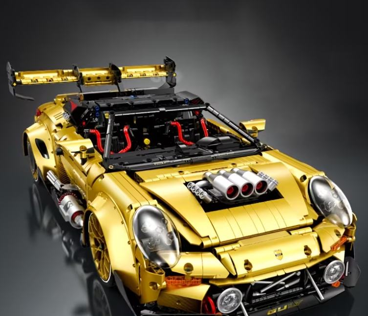 3824-teiliges Gilded Supercar-Bausteinset