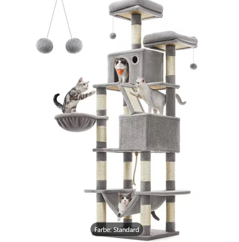 XXL Kratzbaum Mehrstöckig – Luxus-Spielparadies für Katzen