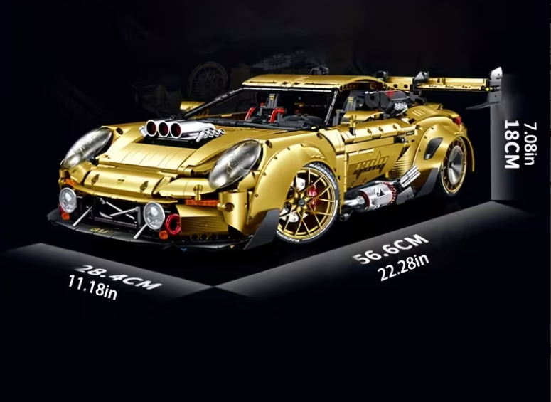 3824-teiliges Gilded Supercar-Bausteinset