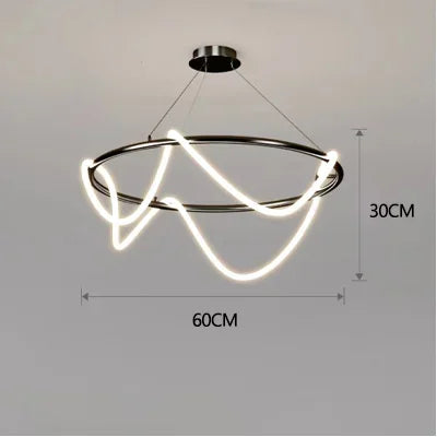 Nordischer LED Schlauch-Kronleuchter