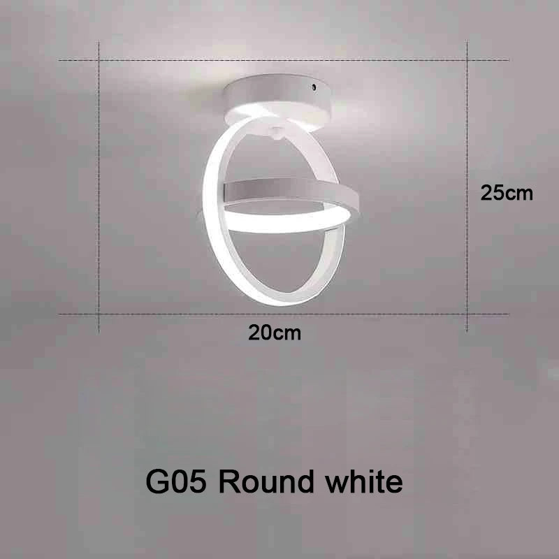 Moderne LED Deckenleuchte 2 Ringe