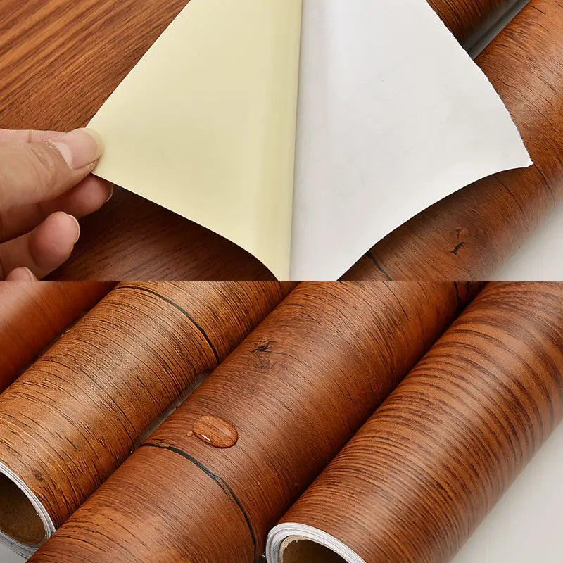 Holzmaserung DIY Aufkleber PVC Selbstklebende Wasserfeste Tapete
