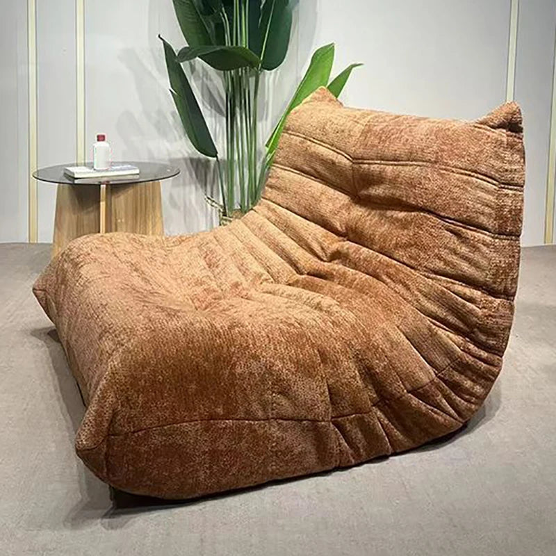 Bean Bag Chair Adult Fireside Chair Comfy Lazy Floor Sofa Chenille Single Sofa Couch Memory Foam Chair for Living Room Bedroom