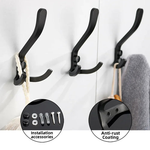 Aluminium Wandhaken selbstklebend – Für Mäntel, Handtücher & Schlüssel