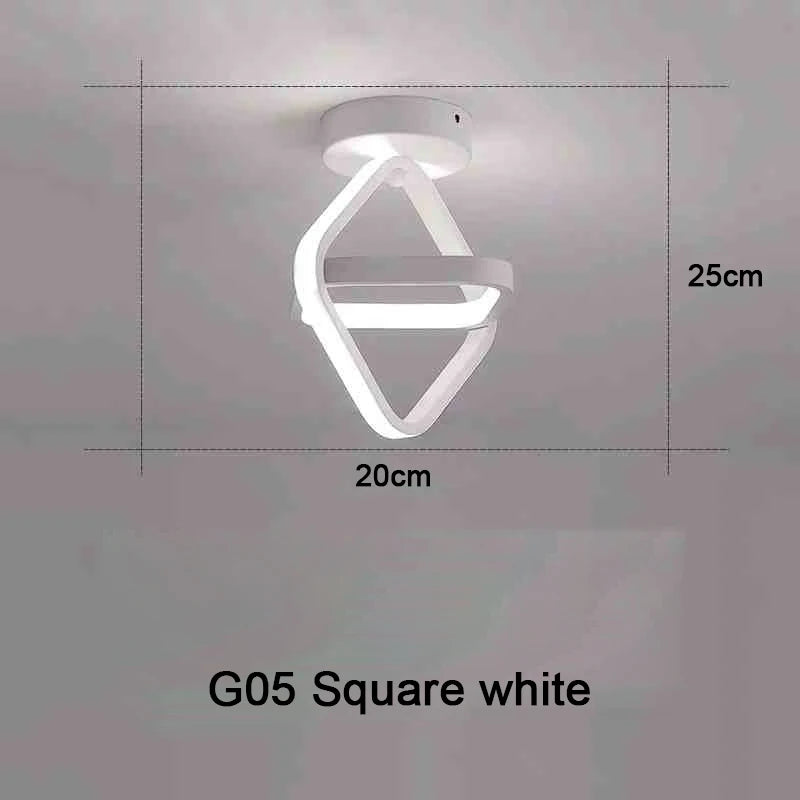 Moderne LED Deckenleuchte 2 Ringe