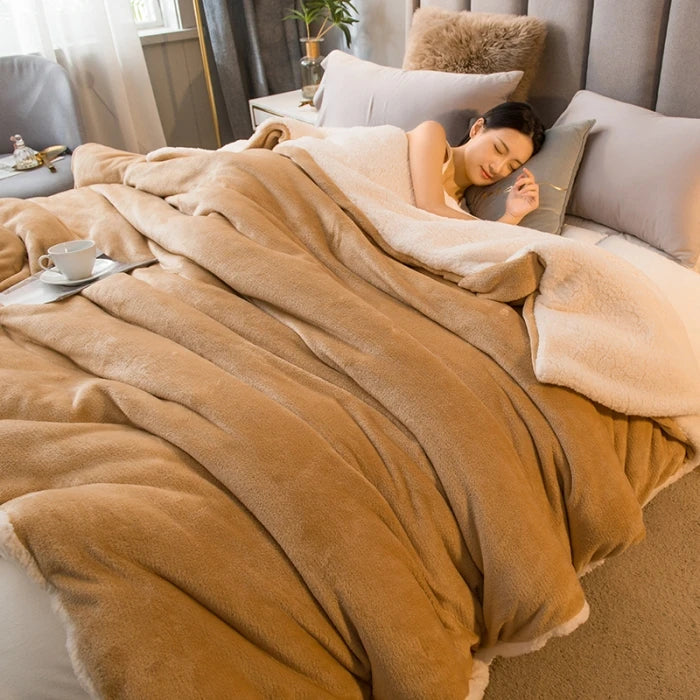 Woll-Wurfdecke für warme Winter