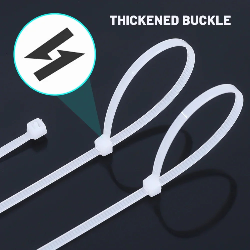 1000/100 Stück Nylon Kabelbinder