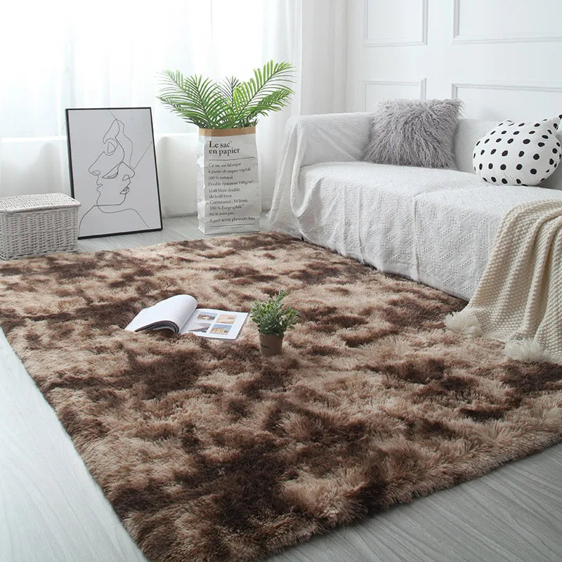 Weißer Flauschiger Teppich - Moderner Hochflor Teppich für Wohnzimmer, Schlafzimmer und Kinderzimmer