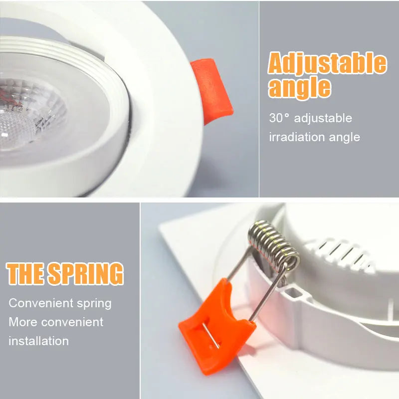10er-Set LED Downlights 7W 9W Spotlights