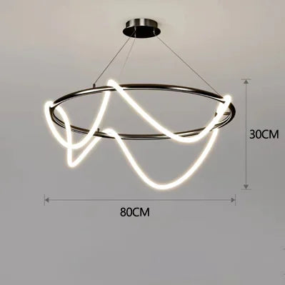 Nordischer LED Schlauch-Kronleuchter