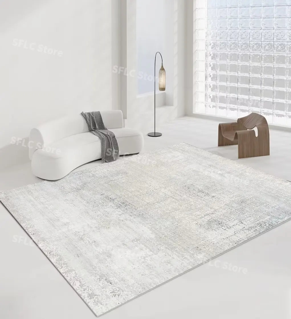 Minimalistischer Teppich Beige - Japanischer Stil für Wohnzimmer, Schlafzimmer und Garderobe