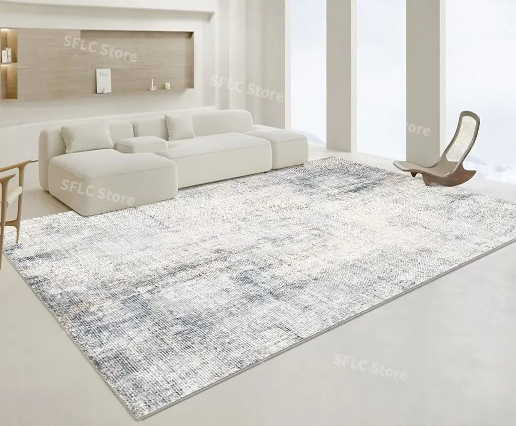 Minimalistischer Teppich Beige - Japanischer Stil für Wohnzimmer, Schlafzimmer und Garderobe