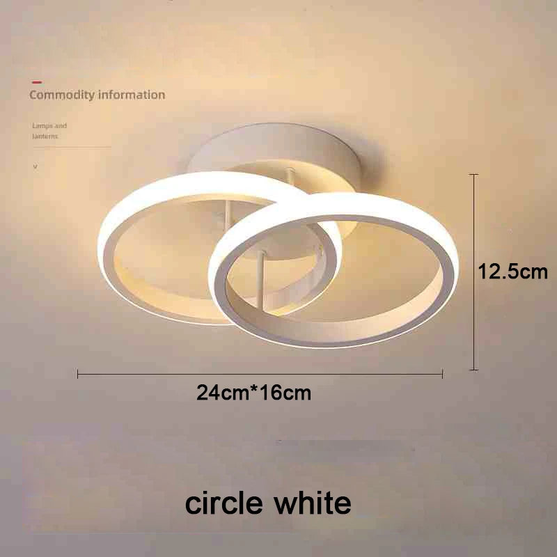 Moderne LED Deckenleuchte 2 Ringe