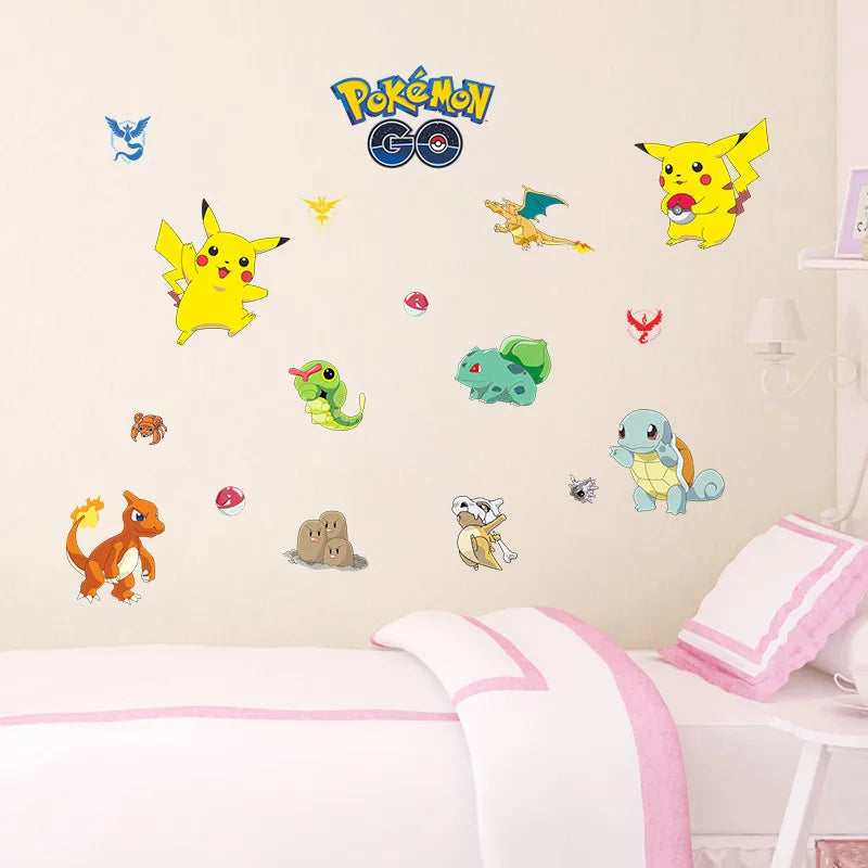 Cartoon Pokemon Pikachu Wandaufkleber
