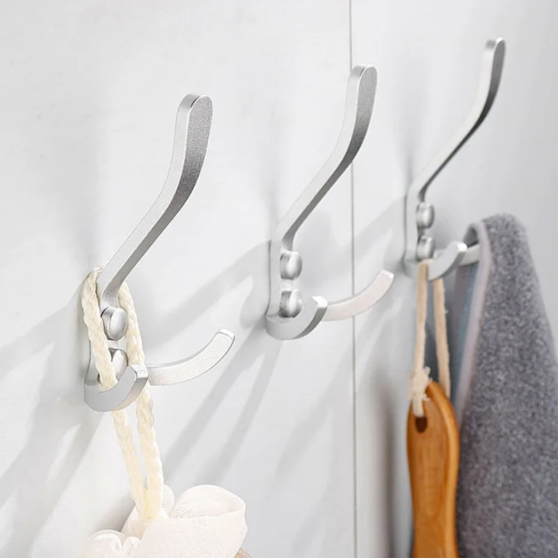 Aluminium Wandhaken selbstklebend – Für Mäntel, Handtücher & Schlüssel