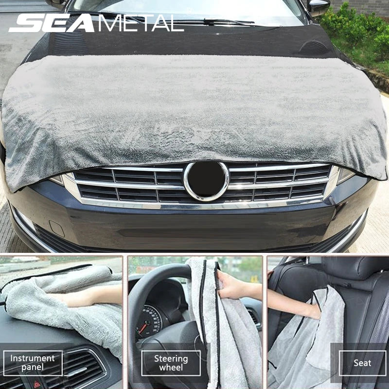 SEAMETAL XXL Auto-Trockentuch 120x50cm - Hochabsorbierend & Kratzfrei