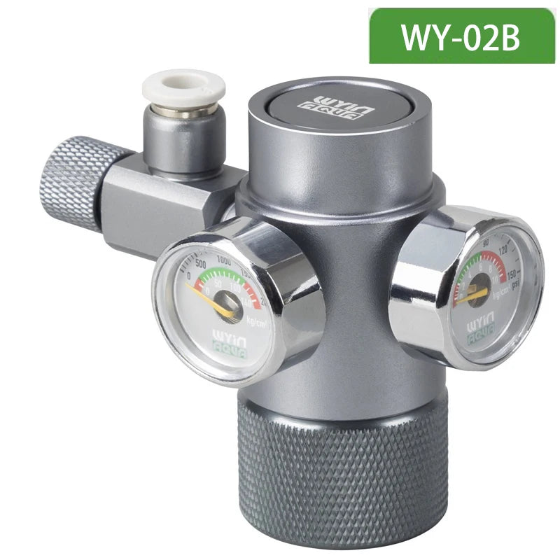 Aquarium DIY CO2 Pressure Reducing Valve Quick Insertion Bubble Gauge Electromagnetic Valve Fish Tank CO2 Regulator Equipment