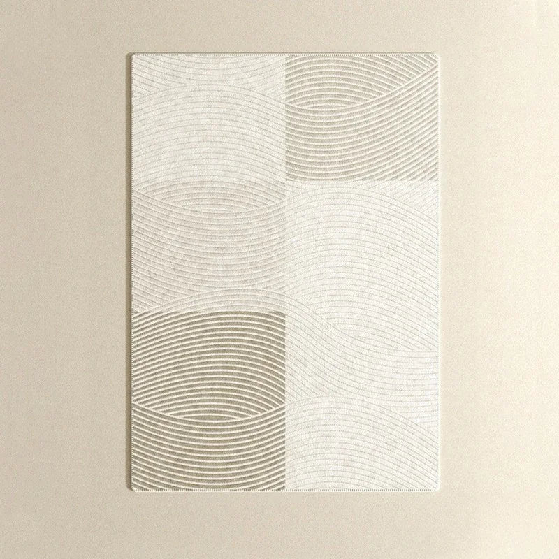 Beige Wohnzimmer Großflächen-Teppich