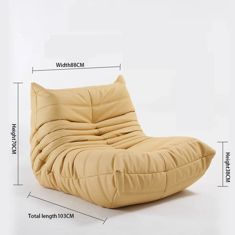 Caterpillar Lounge Sessel – Moderner Lazy Sofa für Balkon & Büro