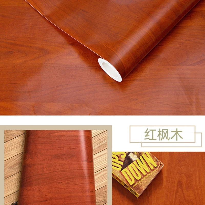 Holzmaserung DIY Aufkleber PVC Selbstklebende Wasserfeste Tapete