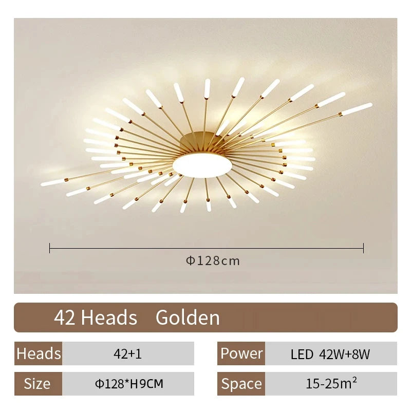 Moderne Designer LED Deckenlampe - Kreative Spiral-Leuchte für Wohnzimmer und Esszimmer