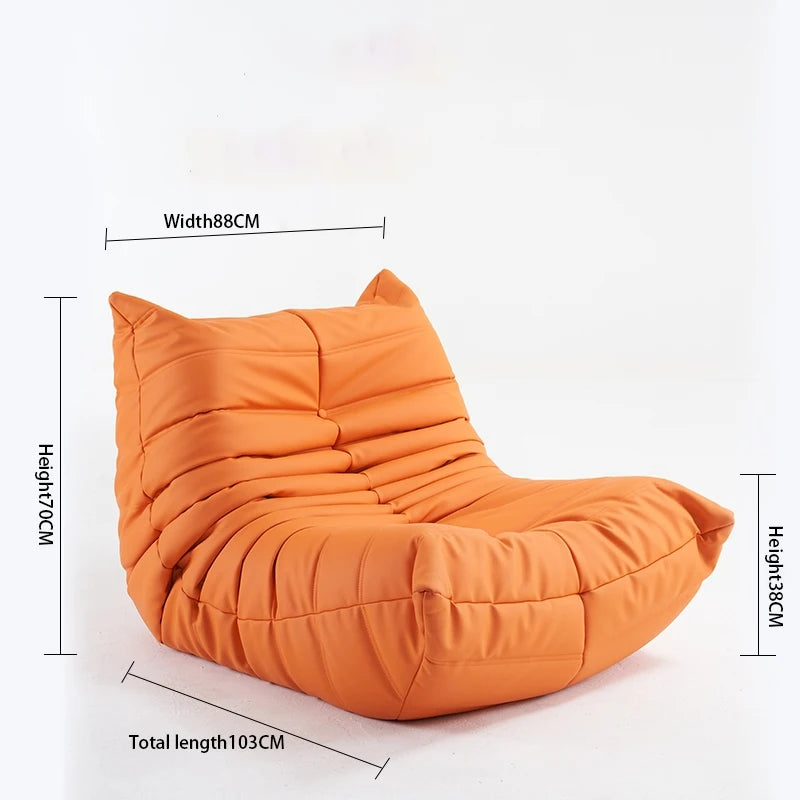 Caterpillar Lounge Sessel – Moderner Lazy Sofa für Balkon & Büro