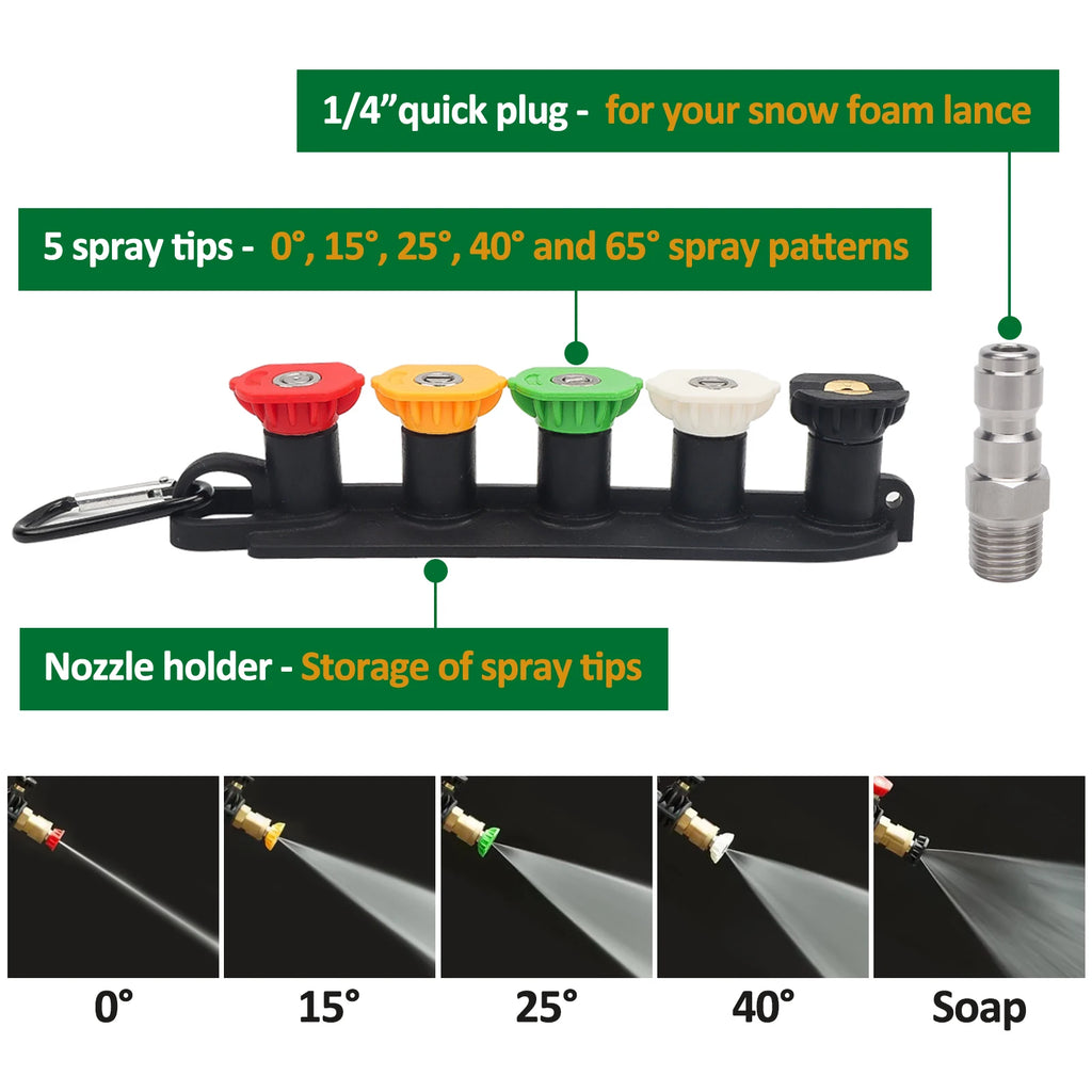 Pressure Washer Water Gun for Car Cleaning Hose Connector For Karcher Nilfisk Parkside Bosch Quick connector nozzles