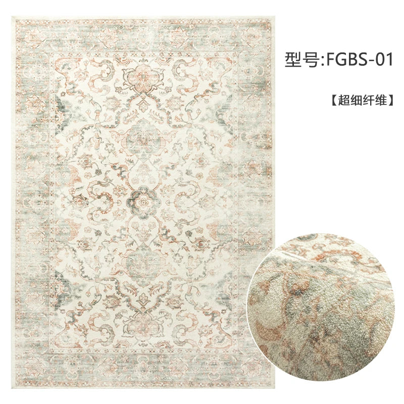 Amerikanischer Retro Teppich für Wohnzimmer