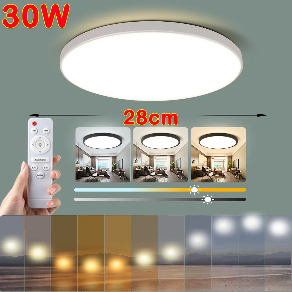 LED Deckenlampe AC220V 3 Farben Dimmbar