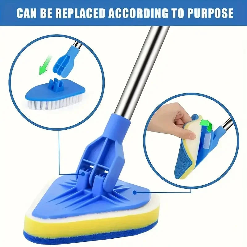 2-in-1 Ausziehbare Wannen- & Fliesenschrubber-Bürste