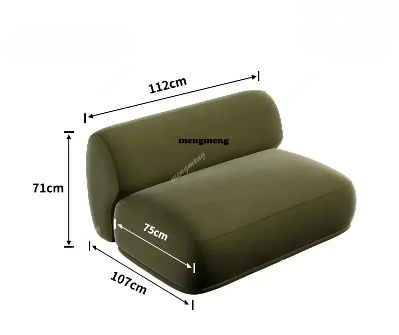 F150 Nordisches Minimalistisches Relaxsofa - Lazy Couch Bodensessel Luxus Lounge