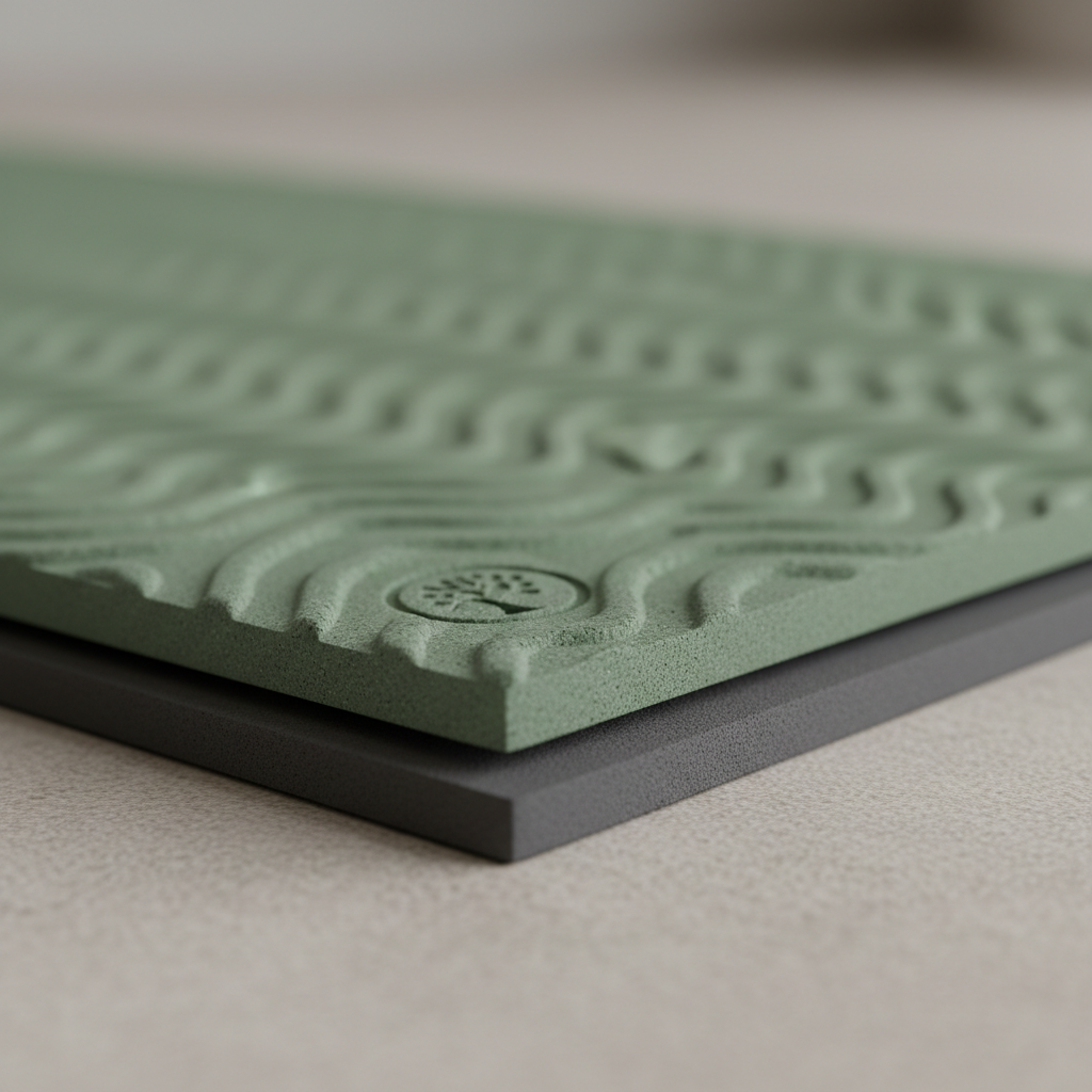 Premium Yogamatte rutschfest - 6mm dick, ökologisch