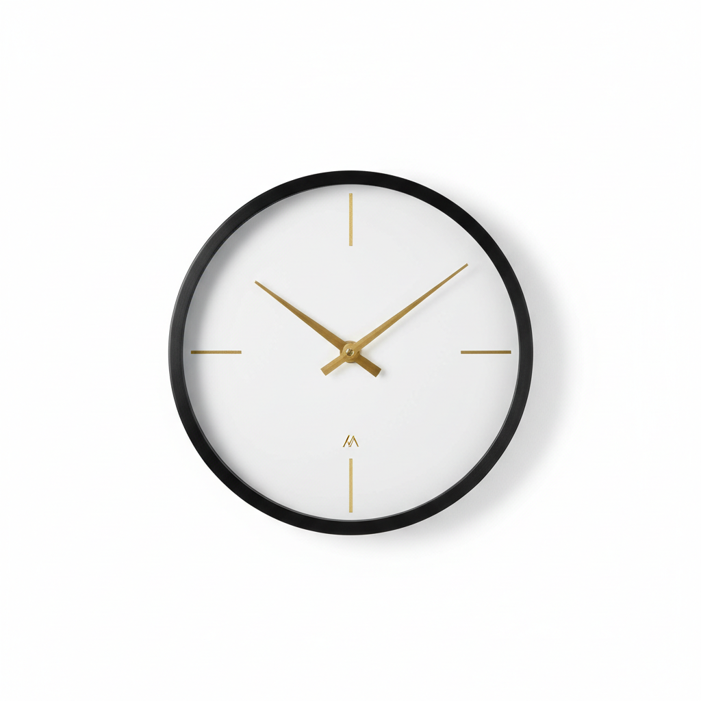 Moderne Wanduhr