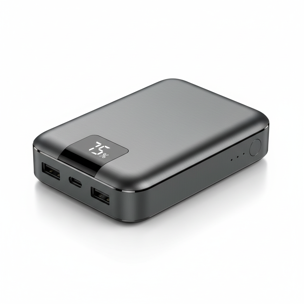 Powerbank 20000mAh - Schnellladung USB-C & 3 Ausgänge