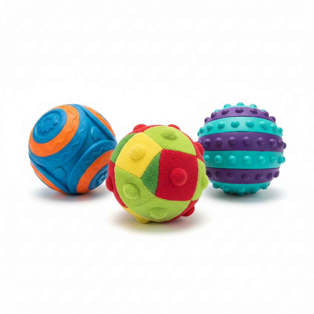 Interaktives Hundespielzeug Ball-Set - Robust & Langlebig